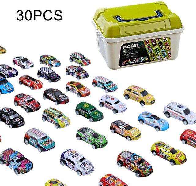 Linyi toy car Mini-Autos Set, Rückziehautos, Kunststoff, ab 3 Jahren - Bild 1