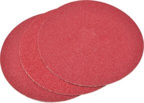 Roll Klettschleifscheiben KG 80, Durchmesser: 125 mm, Farbe: Rot - Bild 1