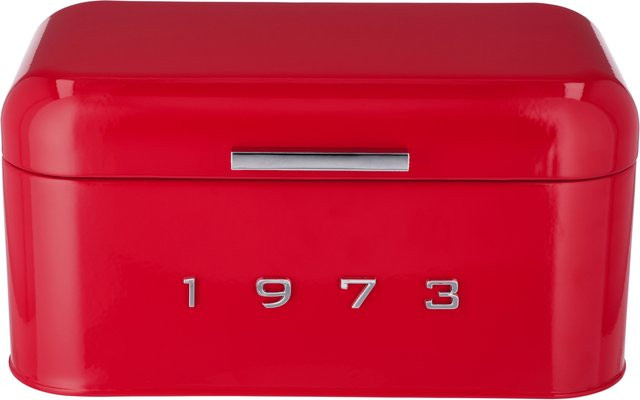 SILVERCREST® Brotkasten aus Metall mit Belüftung und rutschfesten Füßen, Rot, B/T/H: 19,5 x 15,5 x 19,5 cm - Bild 1
