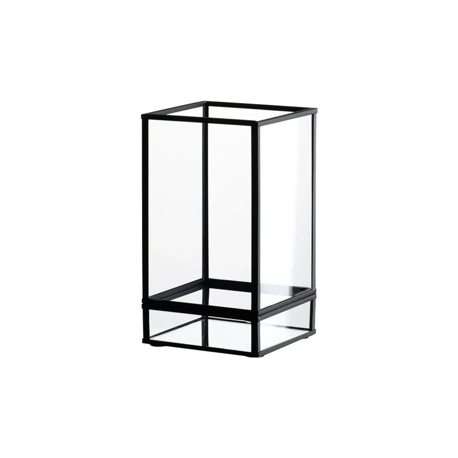 Ritzenhoff & Breker Nero Windlicht in Schwarz aus Glas und Metall, Höhe: 17,5 cm - Bild 2