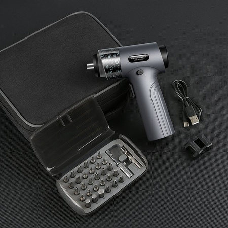 UF·TOOLS 35-in-1 Elektro-Schraubendreher Set, kabelloser Akku-Schrauber im Pistolendesign mit Bits-Set für Reparaturarbeiten und Heimwerker