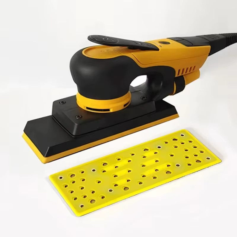 Mirka Schleifmittel für MIRKA FLEX Rechteckige Schleifmaschine, klebrige Scheibe, Gelb, B: 7 cm, T: 19,8 cm - Bild 2