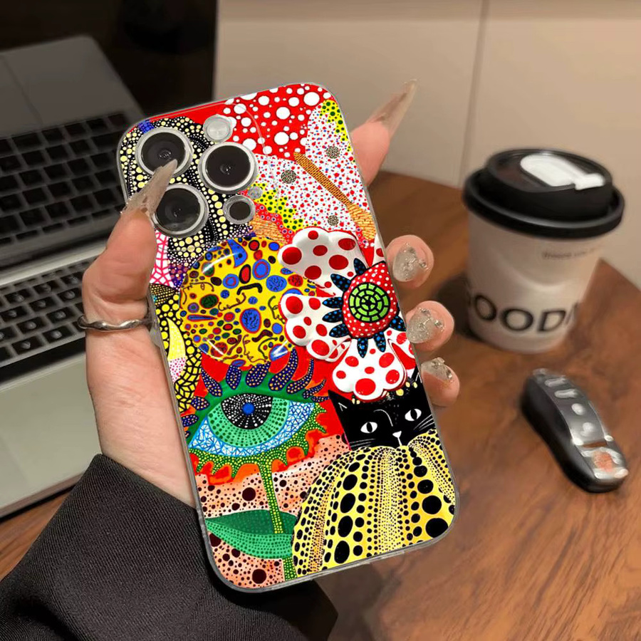 Yayoi Kusama Kunst Handyhülle für Apple iPhone (verschiedene Modelle) in Multicolour - Bild 2