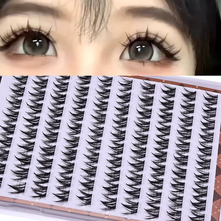 JIEFUXIN Falsche Wimpern, Black, Natürlich, Unisex - Bild 2