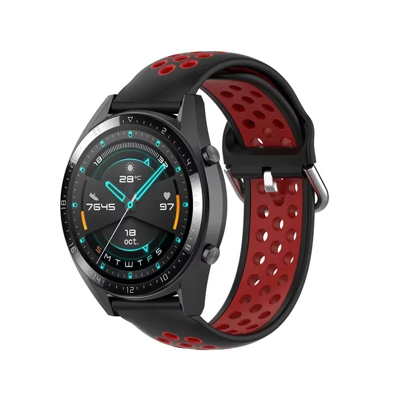 Tamister Uhrenarmband Silikon, Schwarz, Unisex - Bild 2
