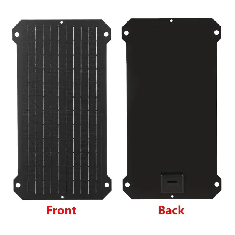 Luxuglow Tragbares 30W Solarpanel mit USB-A und USB-C Ausgang in Schwarz für Camping und Outdoor - Bild 3