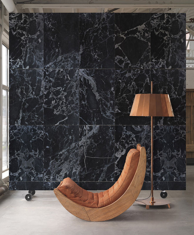 NLXL Tapete Black Marble Abstract Mural in Schwarz und Grau aus Vlies - Bild 2