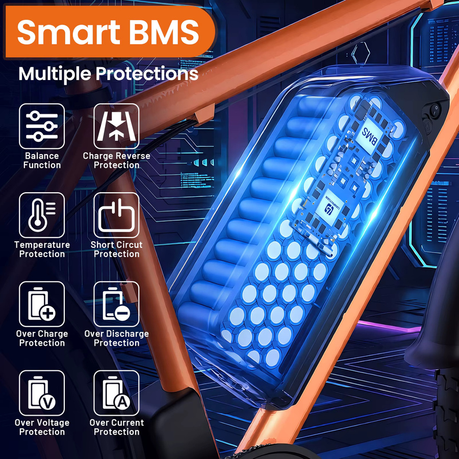 EFFIVOLT Original 21700 E-Bike Akku für Elektrofahrräder mit verschiedenen Spannungen und Kapazitäten - Bild 3