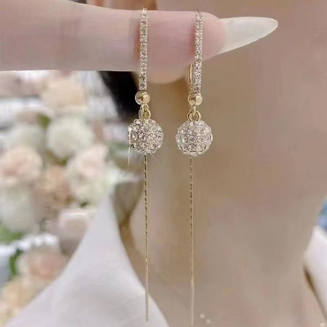 laoloutian Ohrringe, Zirkonia, Gold, Damen - Bild 1