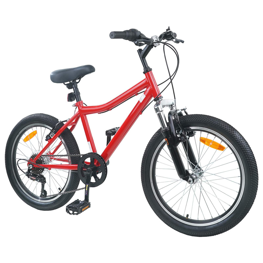 vidaXL Kinderfahrrad 20 Zoll 6-Speed Rot für 6-11 Jahre Alt - Bild 3