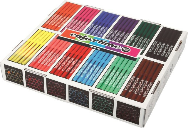 Colortime Marker Set mit 12 Farben à 24 Stück in Bunt/Mehrfarbig - Bild 1