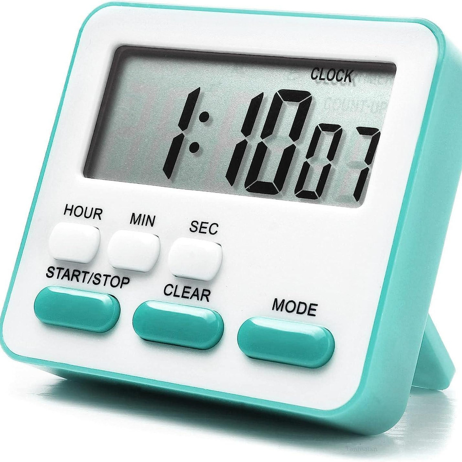 Happypilot Digitaler Küchentimer in Schwarz mit Count Down und Count Up Funktion als Wecker und Time Manager für Küche und Schlafzimmer - Bild 4