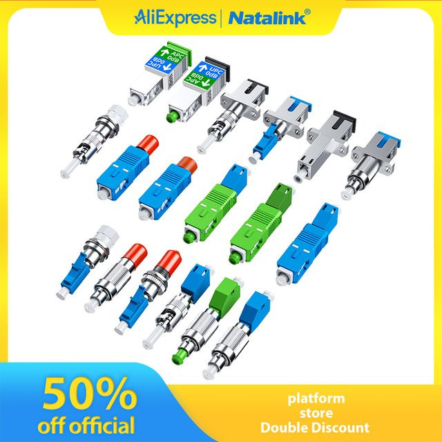 Natalink FC SC ST LC Stecker auf Buchse Glasfaser-Adapter für FTTH Singlemode Visual Fault Locator und Optic Patch-Kabel - Bild 1