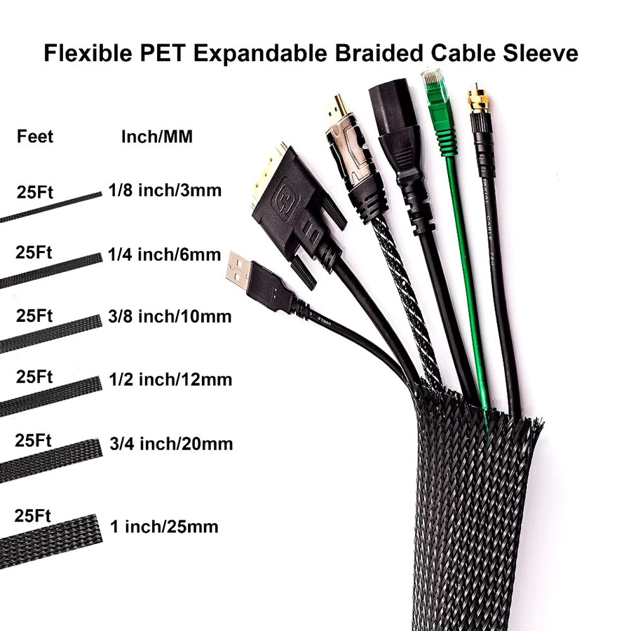 Flexibles PET-Kabelrohr zur Kabelorganisation in Schwarz - Bild 4