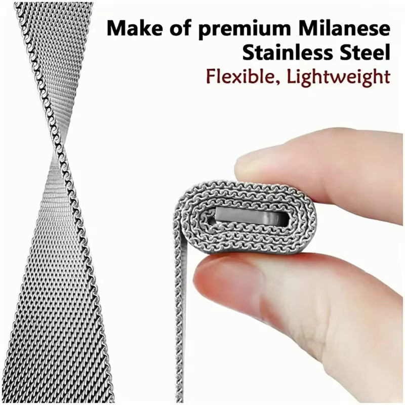 Uhrenarmband Edelstahl, Silber, Samsung Galaxy Fit 3, Unisex - Bild 2