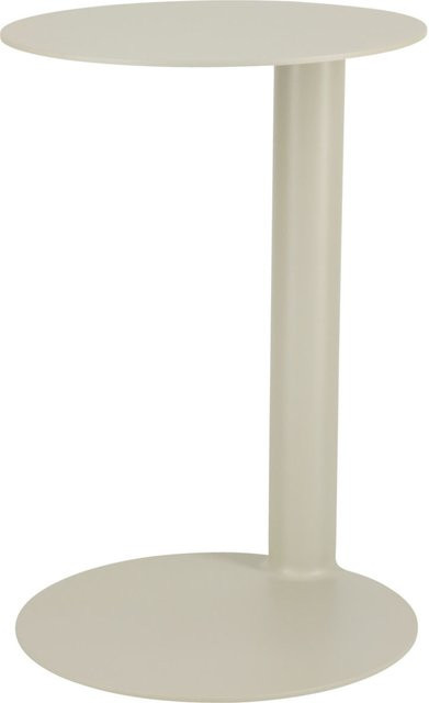 VEGA Outdoor-Beistelltisch Elaris aus Aluminium in Beige, rund, Durchmesser: 33,5 cm, Höhe: 50 cm - Bild 1
