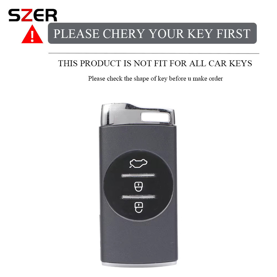 SZER TPU Autoschlüsselhülle in Schwarz für Chery Tiggo 7 Pro 8 Pro Exeed Tiggo 2 3x Arrizo 5 Pro Gx 5x EQ7 2021 - Bild 2