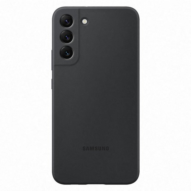 Samsung Silicone Cover EF-PS906T Handyhülle für Galaxy S22+ in Schwarz - Bild 1