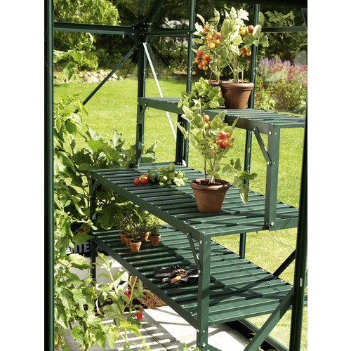 Vitavia Alu-Tischaufsatz aus Aluminium in Grün, Breite: 121 cm, Tiefe: 28 cm - Bild 3