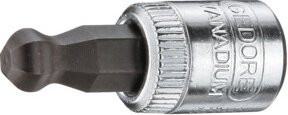 Gedore Schraubendrehereinsatz IN 20 K 5 Kugelkopf Innen-6-kant 1/4 Zoll 5 mm in Silber aus Edelstahl - Bild 1