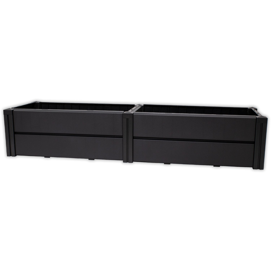 KHW Hochbeet Demeter Anthrazit schmal B: 196 cm, T: 44 cm - Bild 2