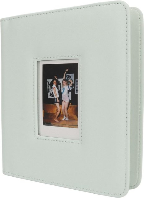 Koogeelife Fotoalbum aus weißem PU-Leder mit 288 Taschen und Fensterabdeckung für Mini-Fotos 2x3 - Bild 1