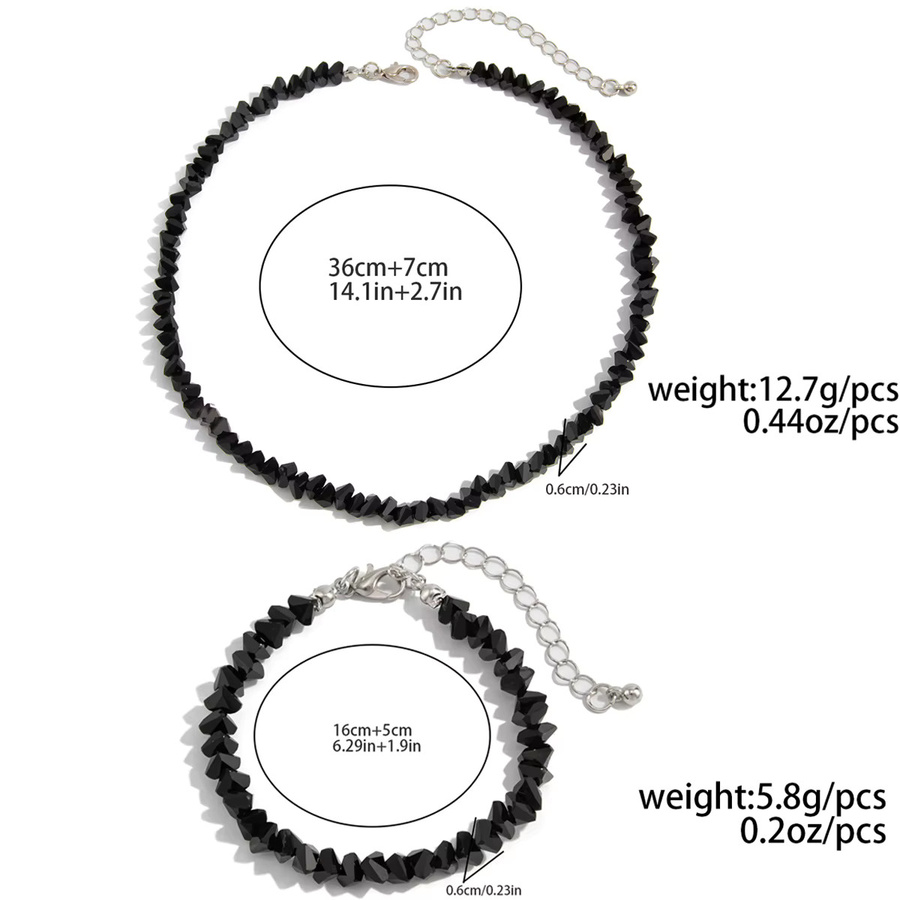 Salircon Schmuck-Set, Halskette und Armband, Kristall, Damen - Bild 3