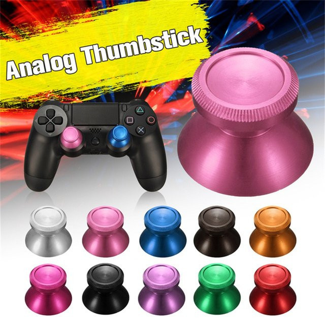 Gootrades 2 Stück Slim Controller Analog Sticks aus Aluminium in Pink für PS4 und Xbox One - Bild 1