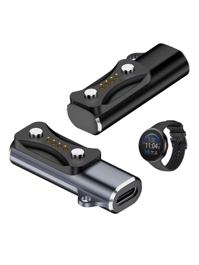 USB-C auf magnetischer Ladekabeladapter für Polar Pacer, Pacer Pro, Ignite 3, Vantage V3, Vantage M3 und Grit X2 Pro in Grau - Bild 5
