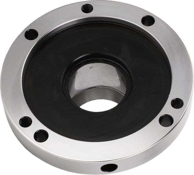 aimo Spannzangenfutter ER50 mit 7 Löchern und Exzentermutter A2 5 4 Flansch für Drehmaschine, Silber, Durchmesser: 13,0 cm - Bild 1