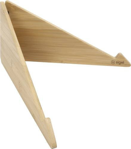 Sigel Eyestyle Laptophalterung aus Bambus in Beige, B: 30 cm, H: 14,5 cm, T: 1,8 cm - Bild 1