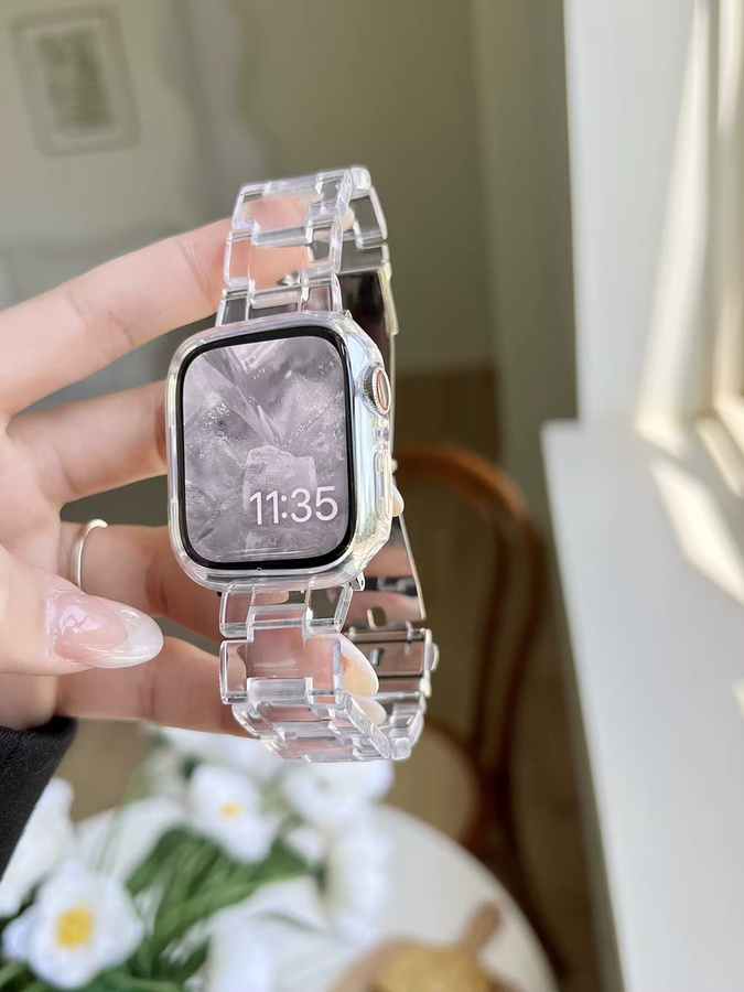 Armband für Apple Watch, Kunststoff, Weiß, Unisex - Bild 3