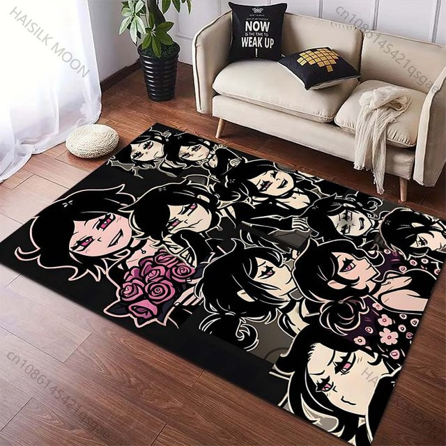 UQIDEHOME Rutschfester Teppich Der Sarg von Andy und Leyley, bedruckte Fußmatte für Wohnzimmer und Schlafzimmer, Mehrfarbig, B/T: 60 x 40 cm - Bild 1