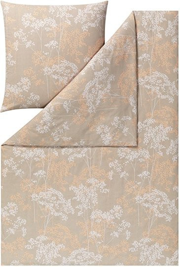 Estella Bettwäsche Moena aus Edelflanell in Beige mit floralem Naturmuster - Bild 1