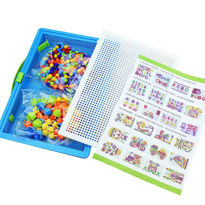3D Puzzle Korn Pilz Nagel Perlen, 296-teiliges Set, Bunt / Mehrfarbig - Bild 4