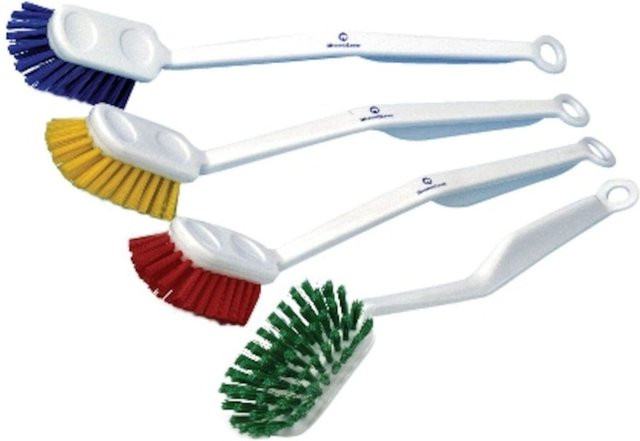 Diversey Geschirrbürste mit mittelharten Borsten in Blau, 5er Pack, B/T/H: 28,5 x 3,3 x 2,0 cm - Bild 1