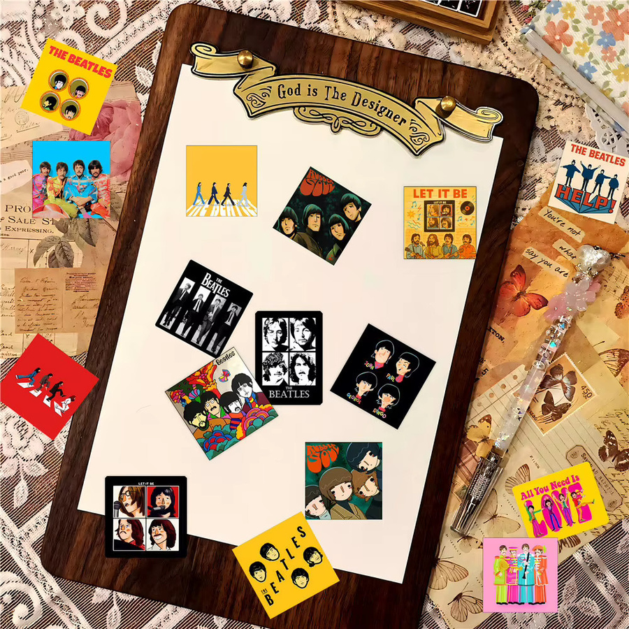 135 Stück The Beatles Rock Mini-Aufkleber in Multicolour für DIY-Dekorationen von RecordingYourLife Store - Bild 5