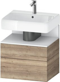 Duravit Waschtischunterschrank Qatego in Weiß mit Nischenbeleuchtung B: 59 cm, T: 47 cm, H: 59 cm - Bild 1