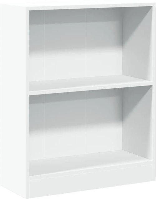 vidaXL Bücherregal Weiß aus Holzwerkstoff B/T/H: 60 x 24 x 76 cm - Bild 1