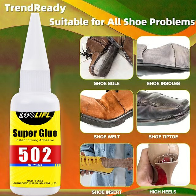 LOOLIFL 502 Super-Universalkleber für Metall, Kunststoff, Keramik, Gummi und Leder, wasserfester Sekundenkleber für Profis - Bild 1