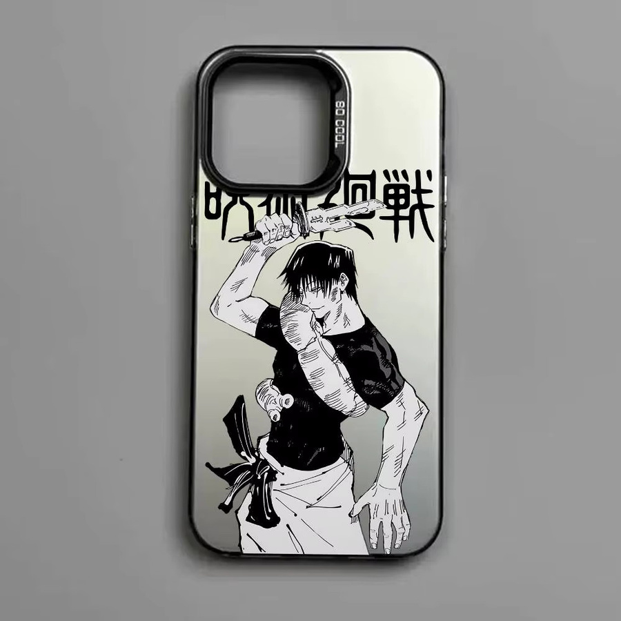 Stoßfeste Matte Schutzhülle im Jujutsu Toji Fushiguro Design für Apple iPhone 17 16 15 14 13 12 11 Pro Max - Bild 5