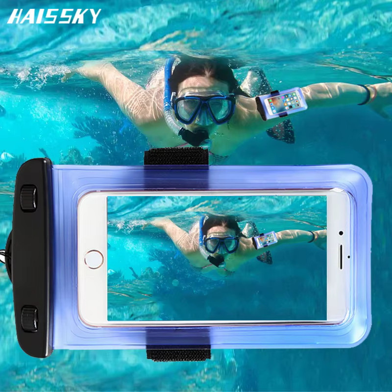 Haissky Wasserdichte Handy-Armtasche und Gürteltasche für iPhone und Samsung in Pink - Bild 2