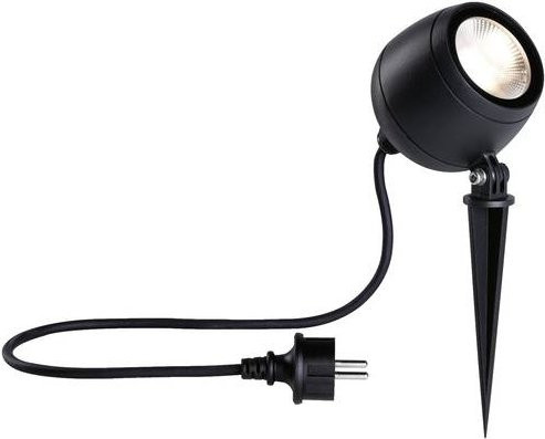 Paulmann LED-Gartenstrahler Anthrazit mit Erdspieß, 8W, Warmweiß, IP65, verstellbar - Bild 1