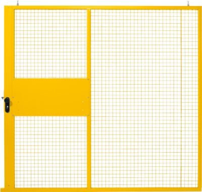 SSI Schäfer Schiebetor für Site Fence Gittertrennwandsystem, Farbe: Gelb, B: 223,8 cm, H: 211,0 cm - Bild 1