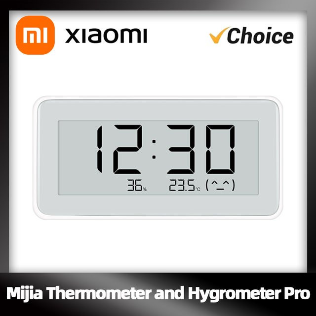 Xiaomi Temperatur- und Luftfeuchtigkeitsmonitor Pro mit Bluetooth und E-Ink-Display in Weiß - Bild 1