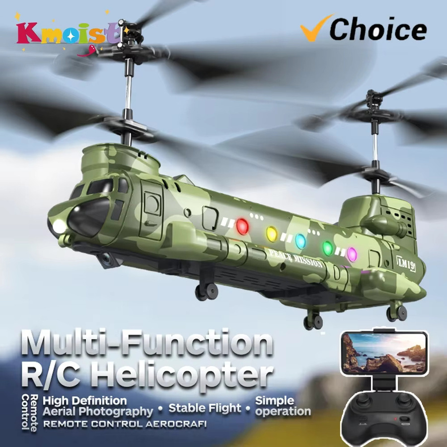 Kmoist RC Hubschrauber LM19-D, mit LED Lichter, 480P Kamera HD, ab 14 Jahren - Bild 2