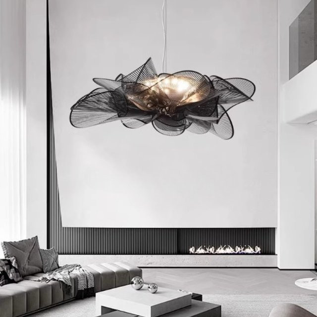 TAONUANSHU LED Pendelleuchte in Schwarz im minimalistischen Design für Wohnzimmer und Esszimmer - Bild 1