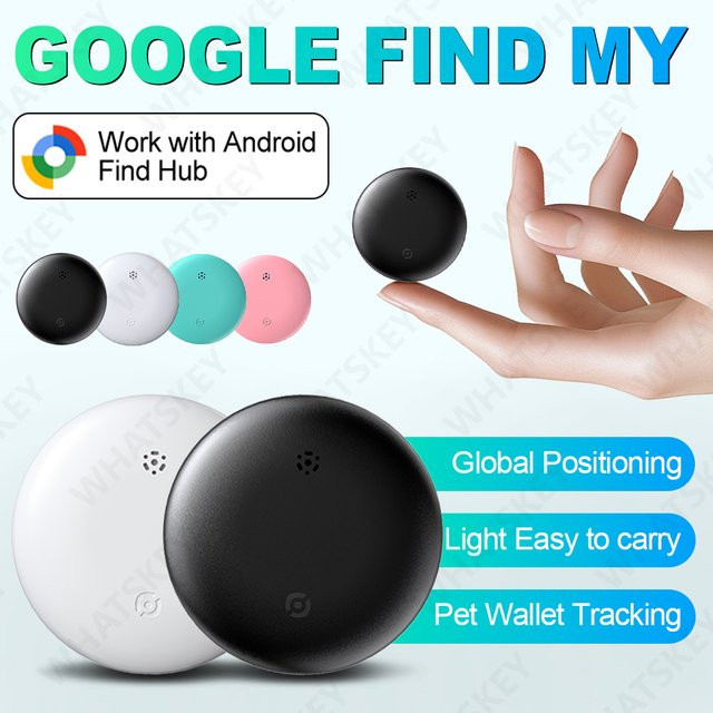 Peocke Android Smart Tag GPS-Ortungsgerät in Schwarz, Kompatibel mit Google Find My Device zur Anti-Verlust-Verfolgung für Fahrrad und Schlüssel - Bild 1