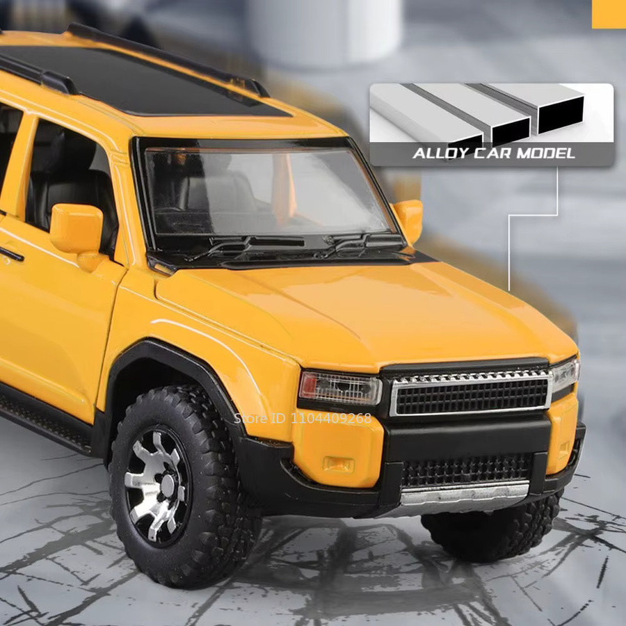 MAKEDA Prado HIACE Legierung Auto Modell, 1:32, Metall, mit Licht und Sound - Bild 3