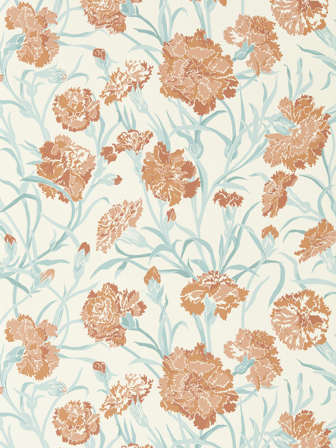 Harlequin Tapete Fleur de Joie Vlies mit floralem Vintage-Design in Paprika, Aqua und Multicolour - Bild 2